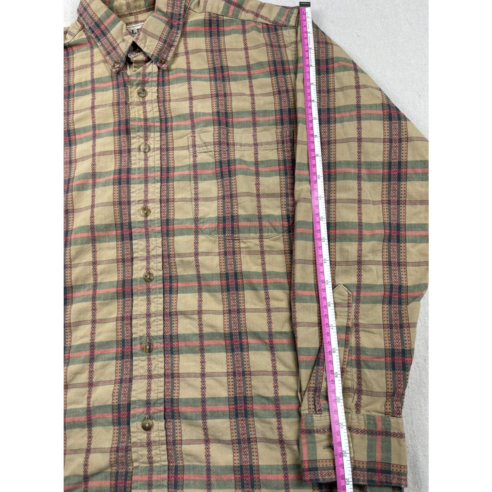 Vintage VINTAGE L.L. Bean Button-Up Shirt Mens L Gray Plaid Western Design 90s USA Size US L / EU 52-54 / 3 - 6 Thumbnail