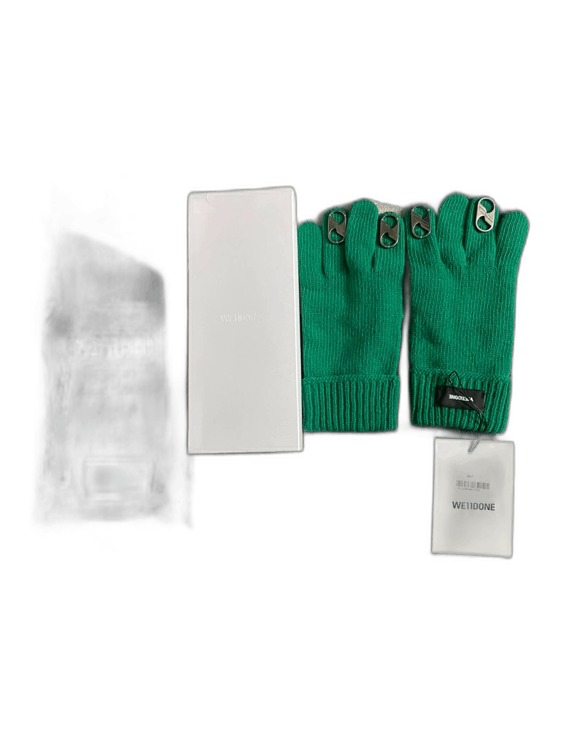Maison MIHARA YASUHIRO we11done Green Gloves for Stylish Wear-yf Size ONE SIZE - 1 Thumbnail