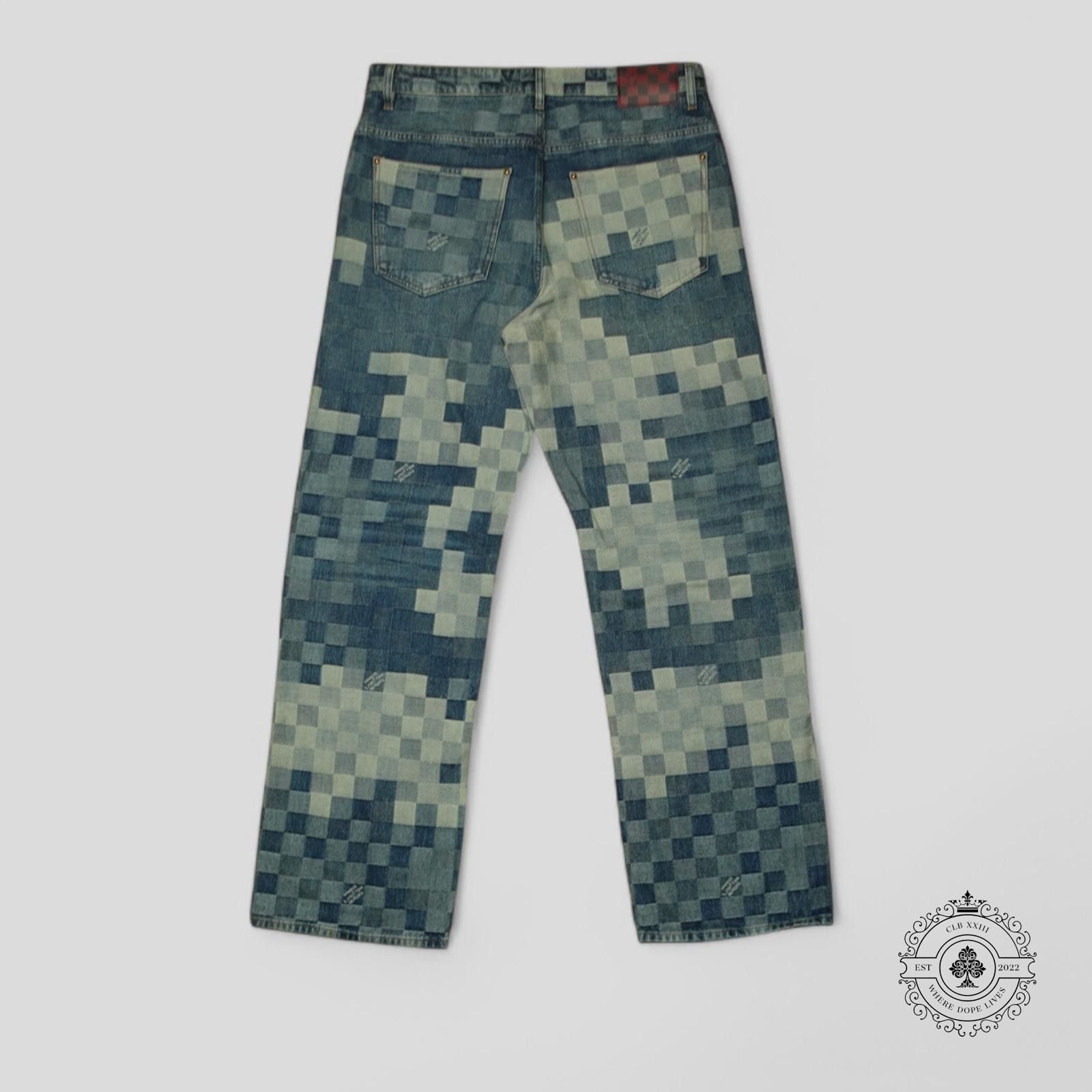 Louis Vuitton Louis Vuitton Damoflage Skate Jeans in Light/Medium Wash Size US 34 / EU 50 - 2 Thumbnail