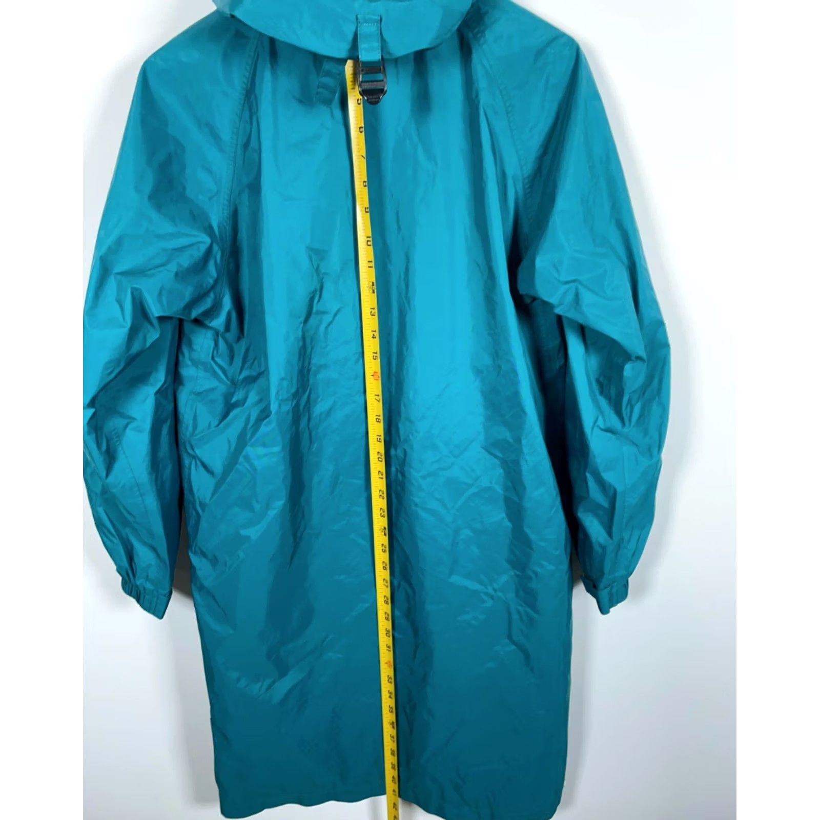 Vintage L.L. Bean Stowaway Rain Jacket Mens Medium Green Gore-Tex Hooded Parka 90s Lounge Casual Workwear Rain Coat Jacket Size US M / EU 48-50 / 2 - 6 Thumbnail