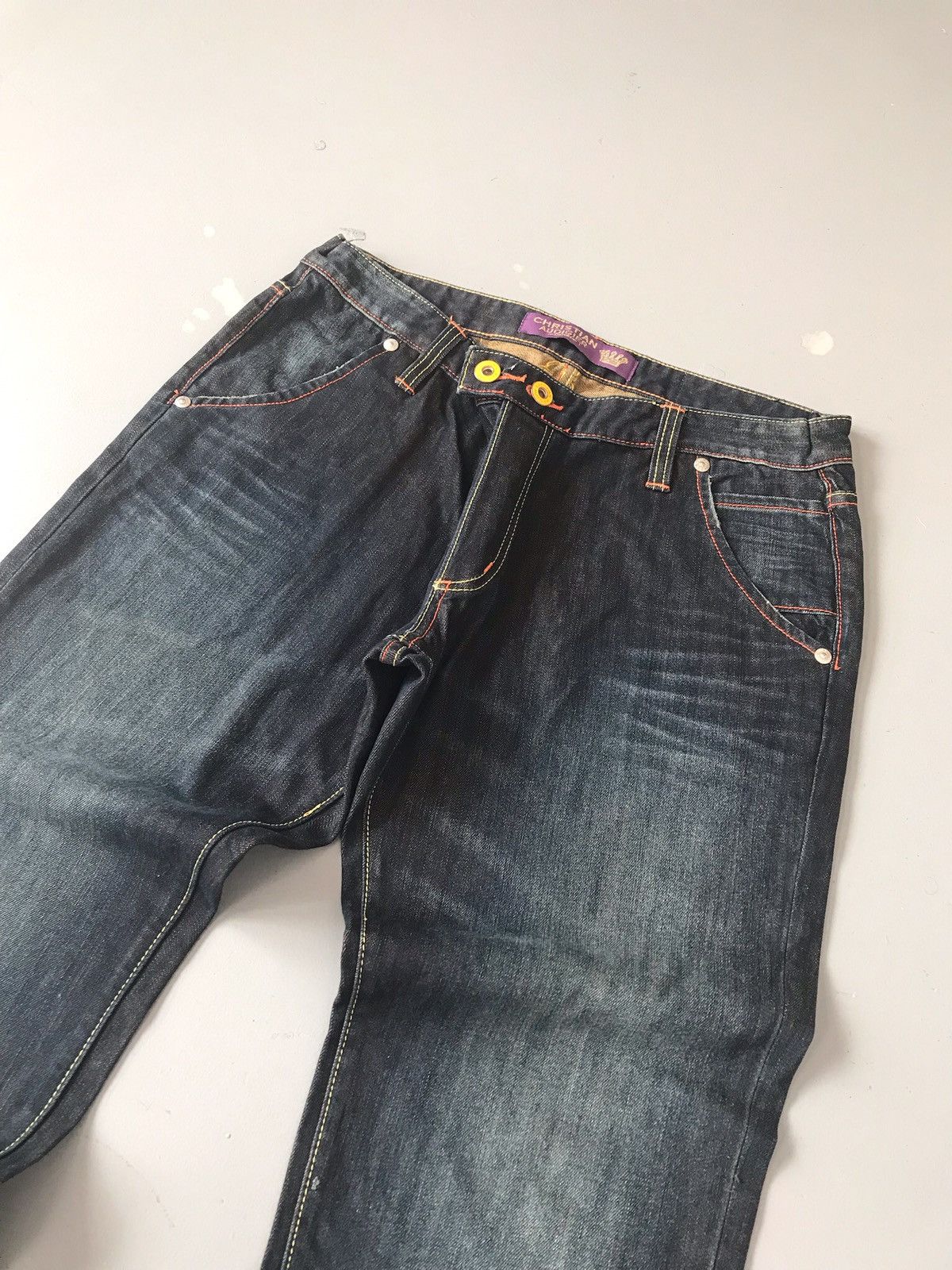 Christian Audigier × Ed Hardy Vintage Christian Audigier embroidered denim Size US 36 / EU 52 - 9 Thumbnail