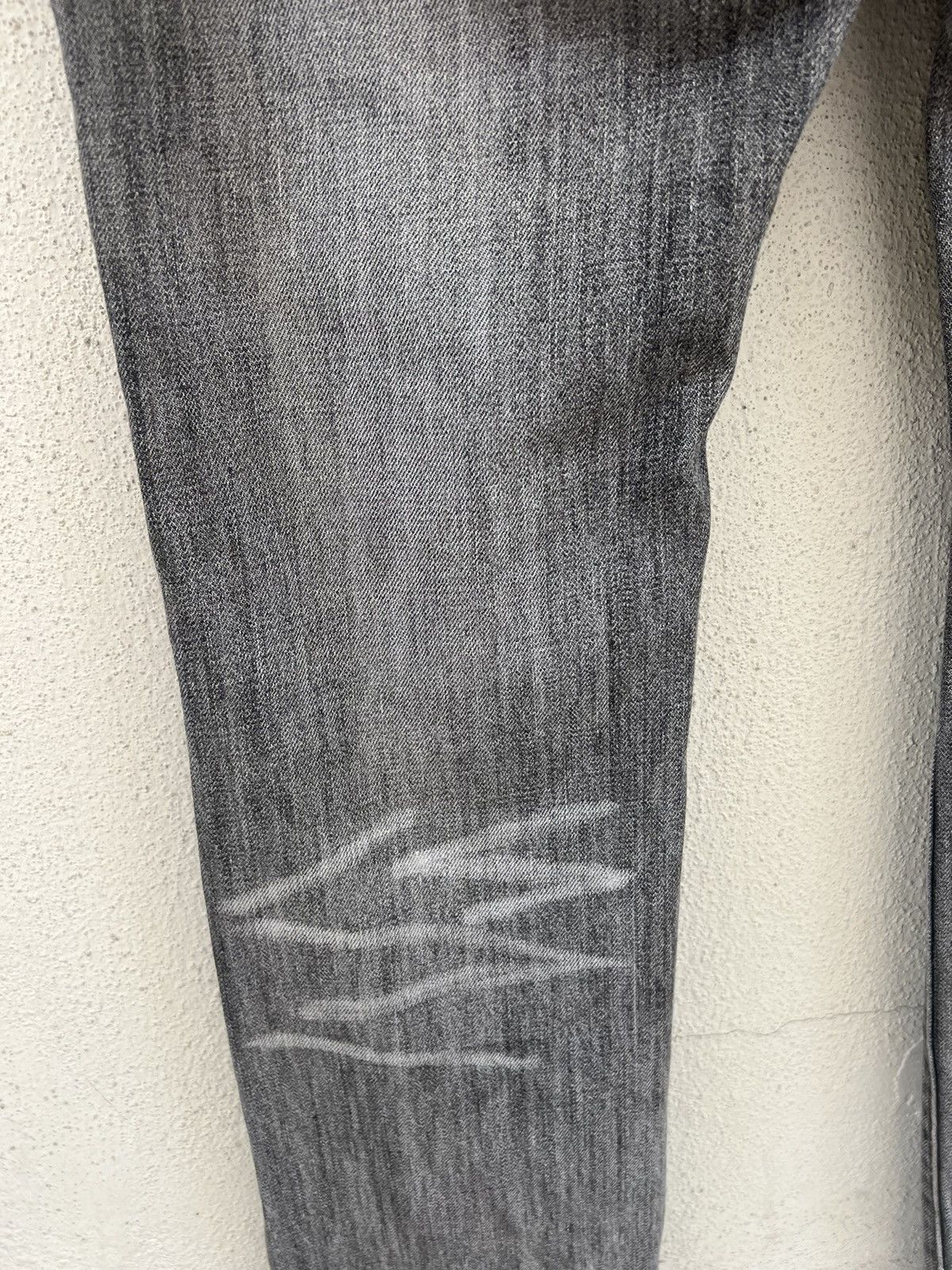 Schlussel Vintage Schlussel Japan Ripped Distressed Denim Grey Jeans Size US 31 - 18 Thumbnail
