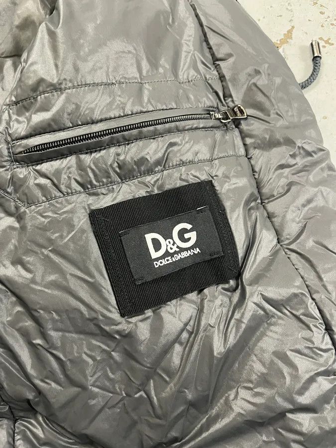 Dolce & Gabbana 2000s Dolce & Gabbana Grey Puffer Bomber Jacket Size US S / EU 44-46 / 1 - 10 Thumbnail