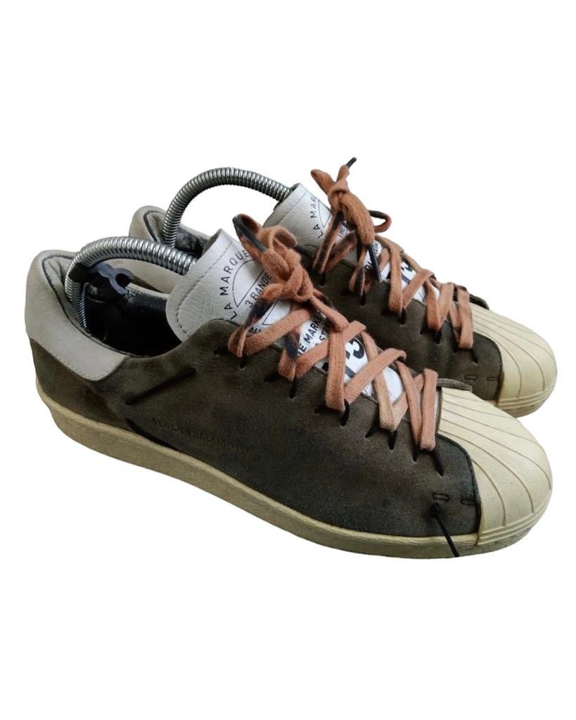 image of Yohjiyamamoto X Adidas Superstar Design Shoes in Brown, Men's (Size 7.5)
