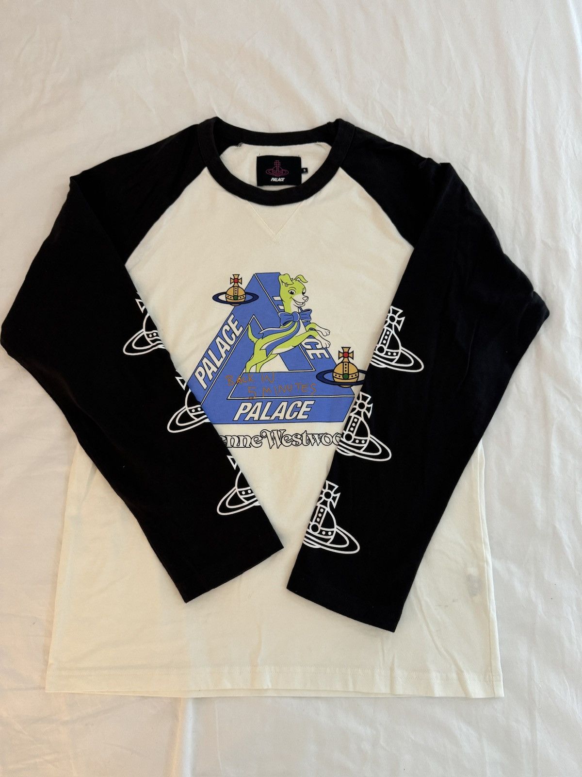 Vivienne Westwood PALACE VIVIENNE WESTWOOD RAGLAN LONGSLEEVE WHITE / BLACK Size S / US 4 / IT 40 - 4 Thumbnail