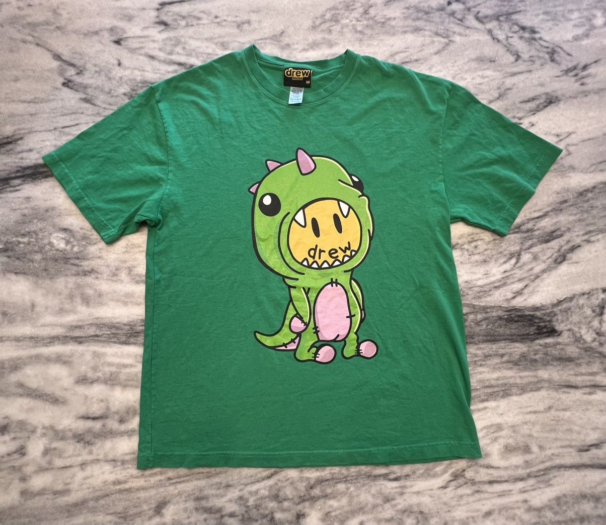 Drew House Drew House green dinosaur T-shirt Sz M Size US M / EU 48-50 / 2 - 1 Thumbnail