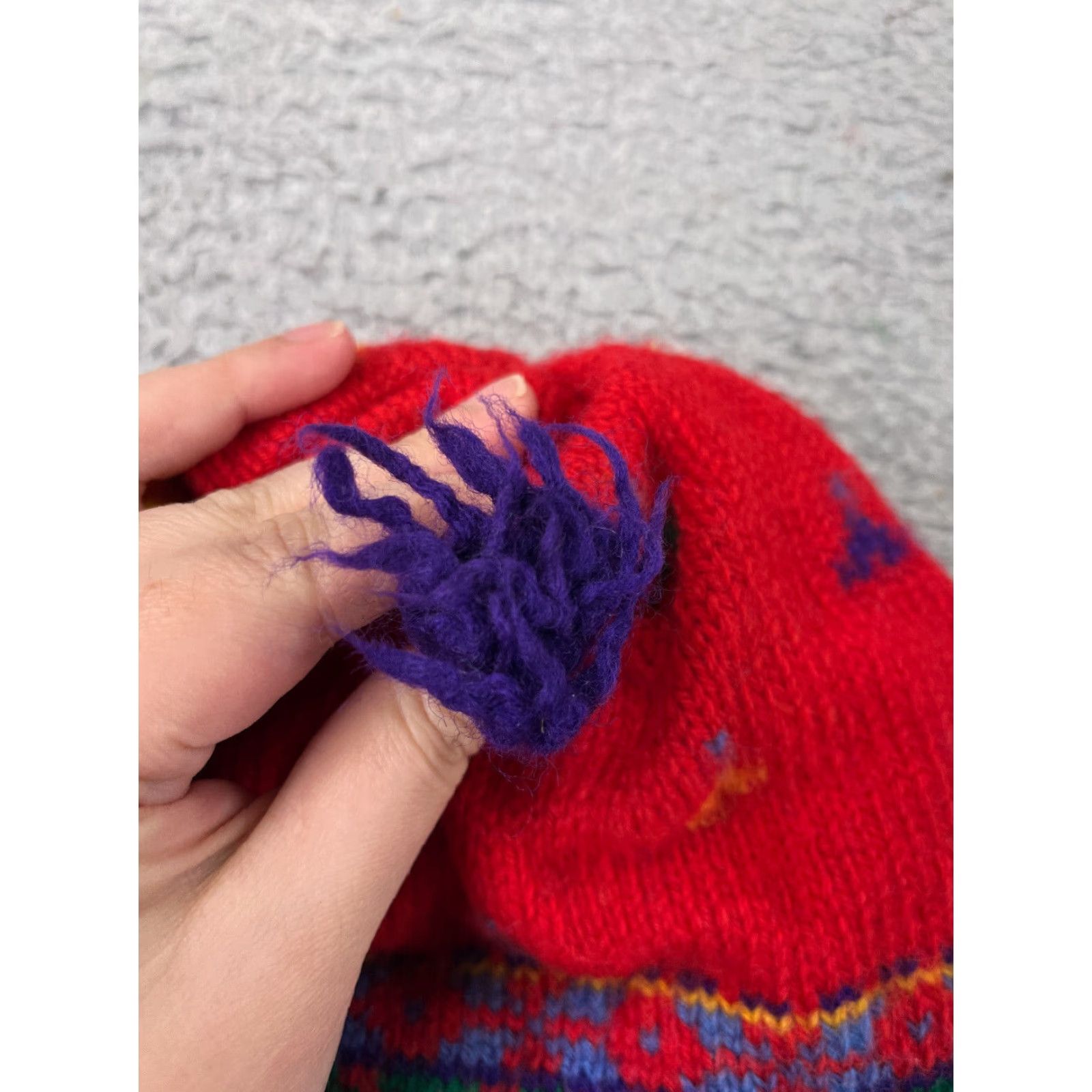 Vintage Merkley Beanie Toque Adult One Size Red 100% Virgin Wool Lined Made Canada Poms Size ONE SIZE - 7 Thumbnail
