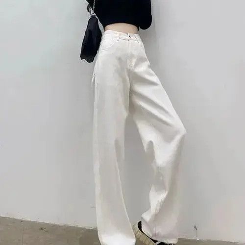 Japanese Brand Women Denim Pants Vintage Straight Trousers Size 27" / US 4 / IT 40 - 5 Thumbnail