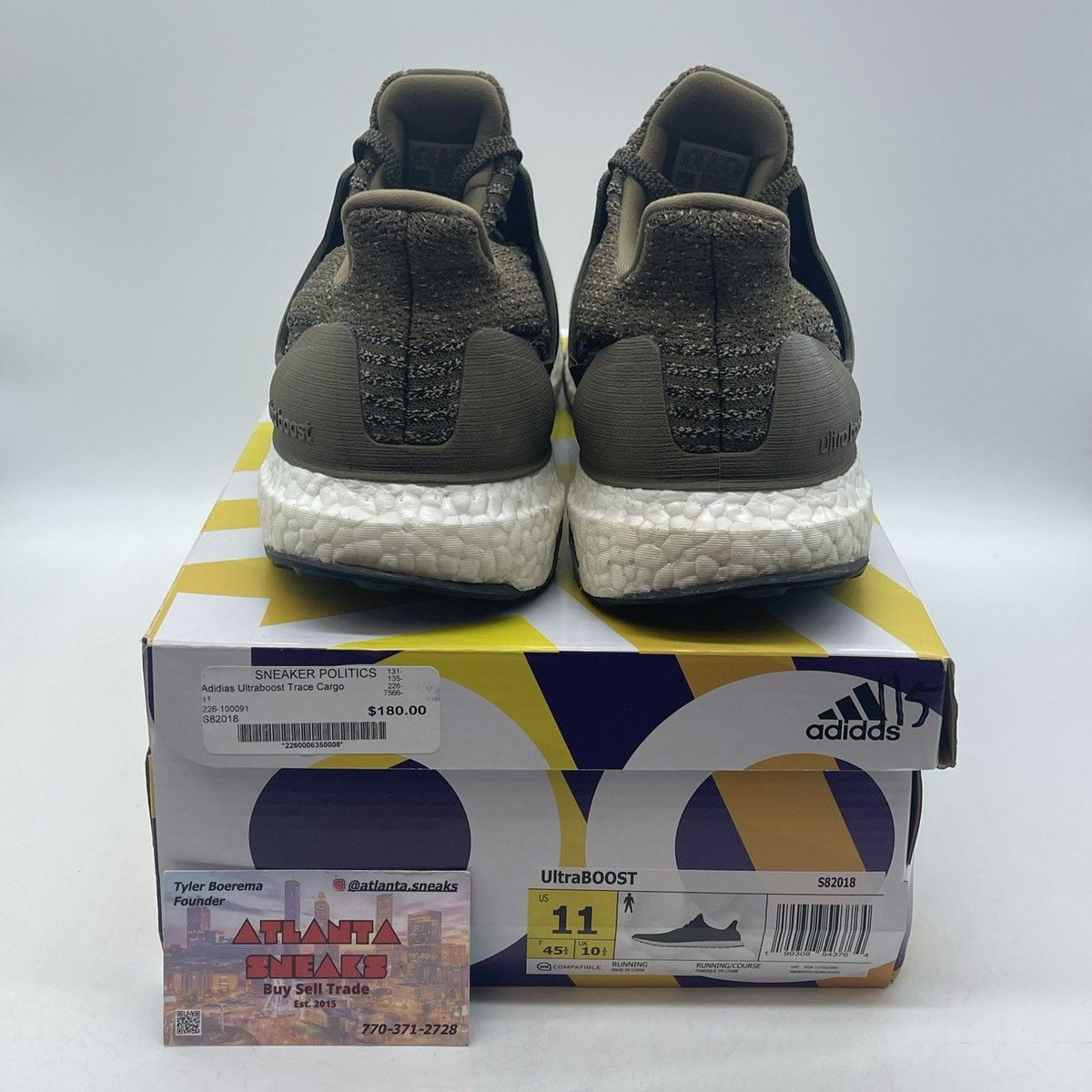 Adidas Ultra boost 3.0 trace olive Size US 11 / EU 44 - 3 Thumbnail