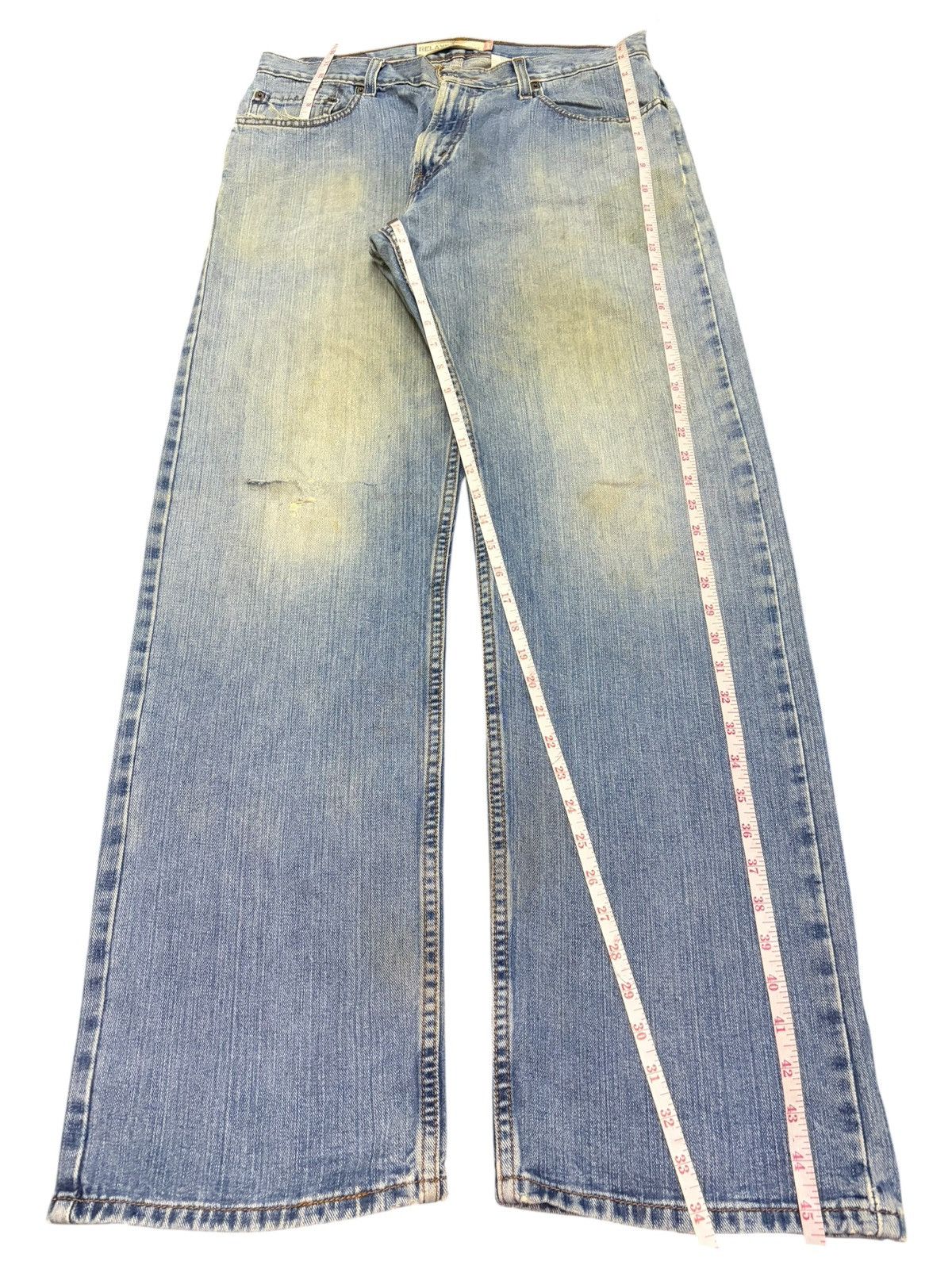 Levi's Vintage 90s Levis 559 Mud Wash Distress Baggy Jeans Size US 34 / EU 50 - 7 Thumbnail
