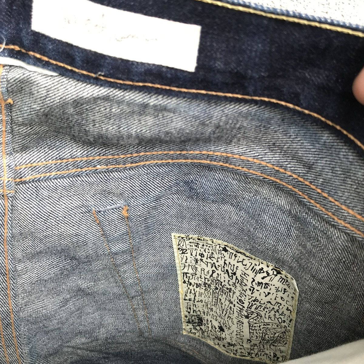 Japanese Brand × Le Grande Bleu (L.G.B.) REBIRTH TO TABURA RASA splash jeans denim Size US 33 - 5 Thumbnail