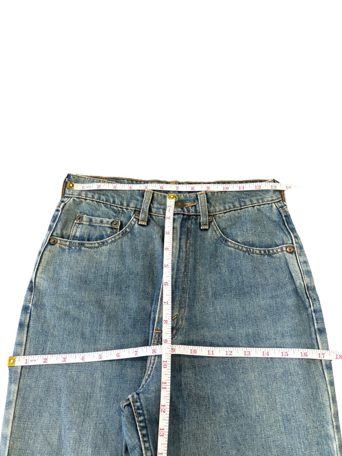 Levi's Vintage 90s Levis 519 Blue Wash Distressed Loose Jeans Size US 27 - 11 Thumbnail