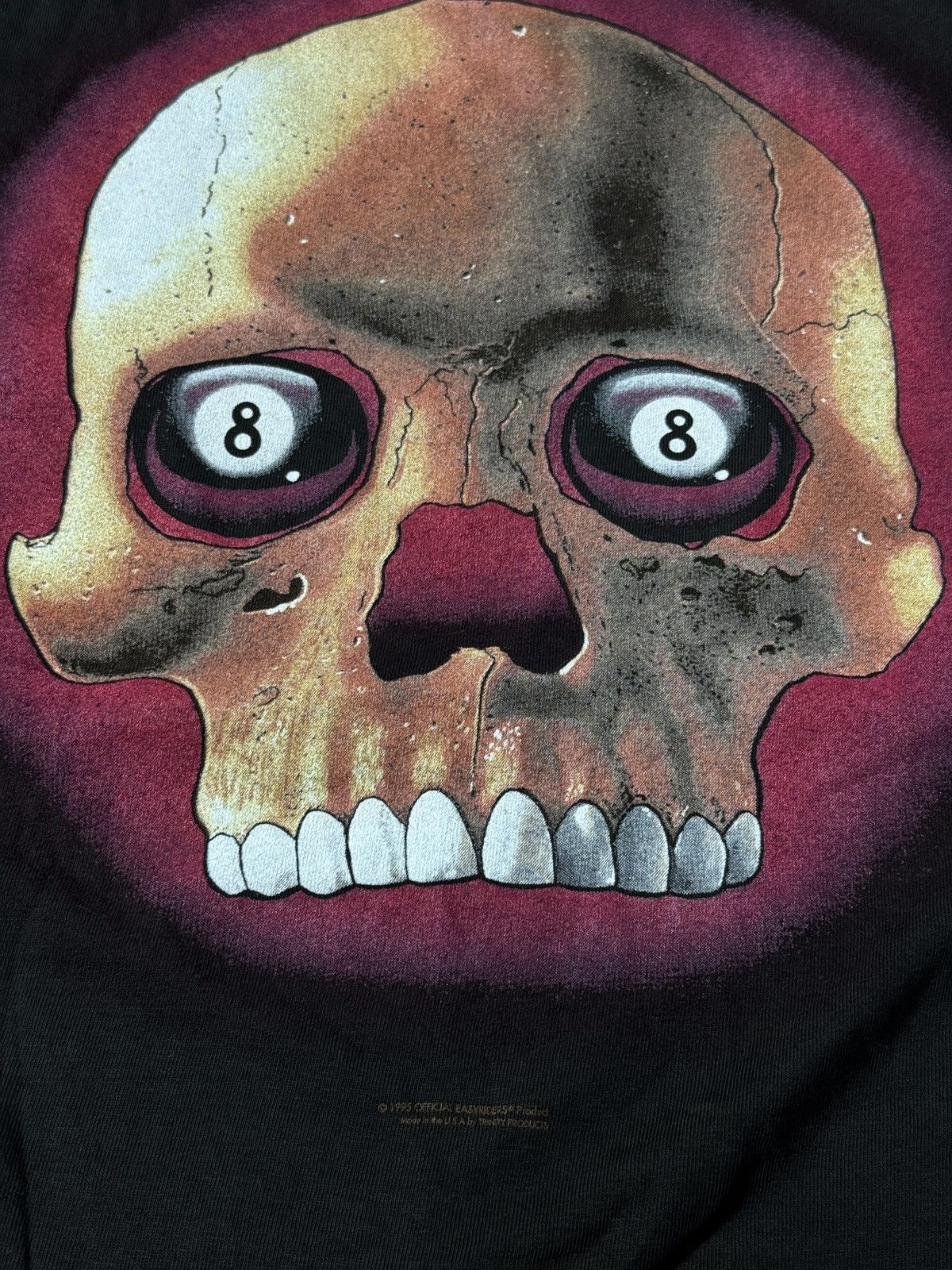 Vintage *RARE* EASYRIDERS EASY RIDERS BIKER SKULL 8 BALL VTG 90s Size US XXL / EU 58 / 5 - 3 Thumbnail