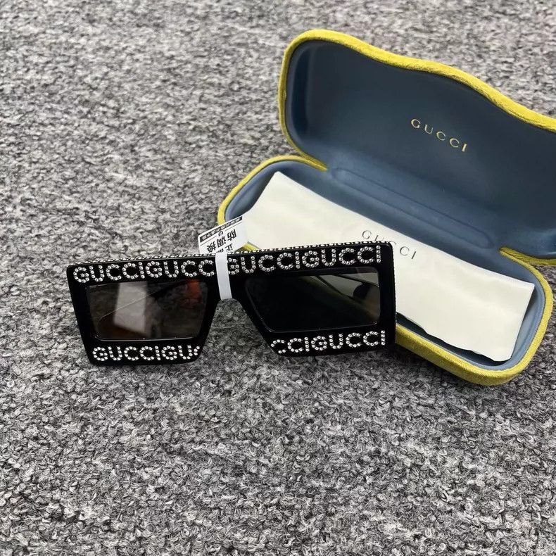 Gucci Gucci Rhinestone letter logo square frame sunglasses 2504-N Size ONE SIZE - 2 Thumbnail