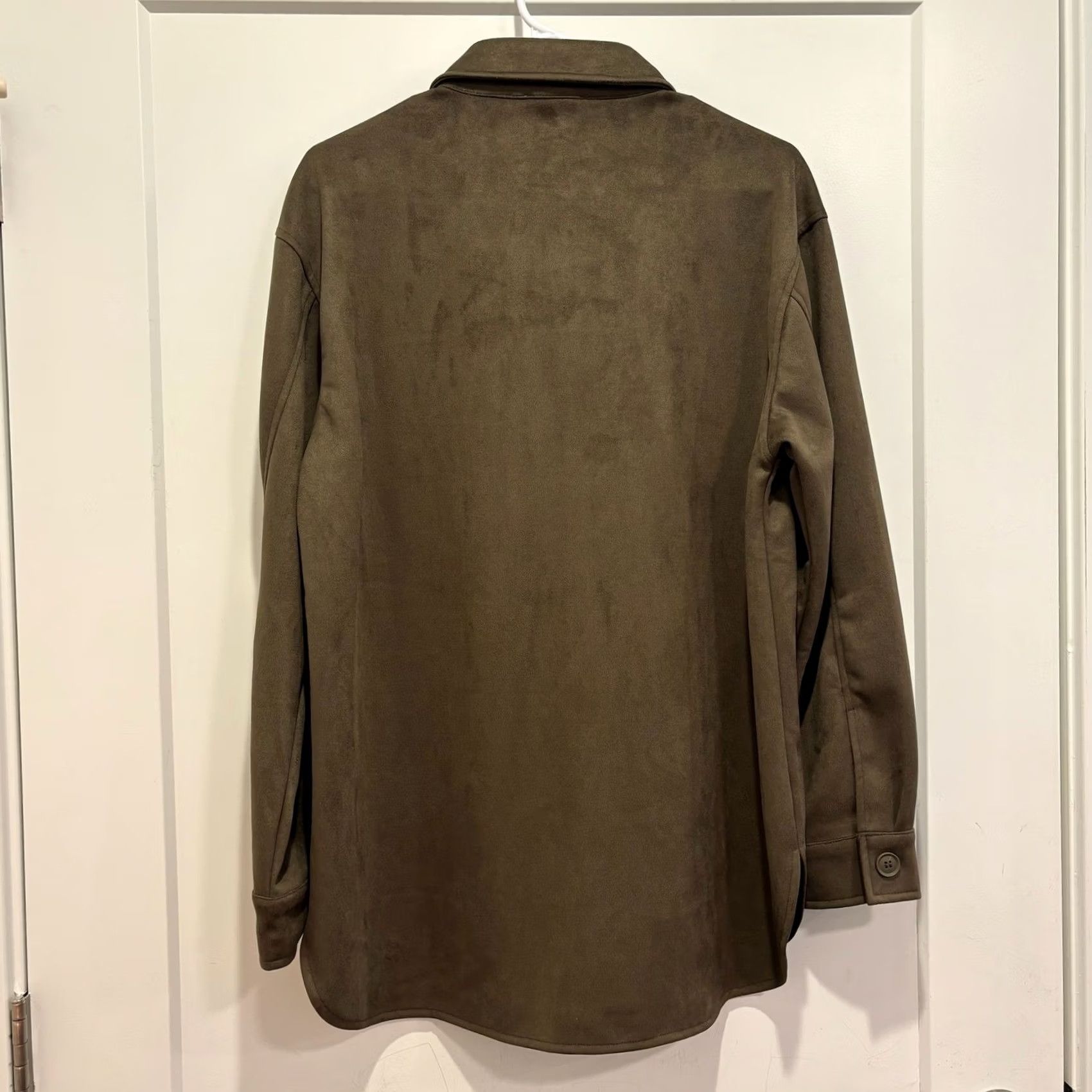 Olive HAVE Los Angeles Shirt Jacket Shacket L Olive Green Button Up Faux Suede Mens Size US L / EU 52-54 / 3 - 4 Thumbnail