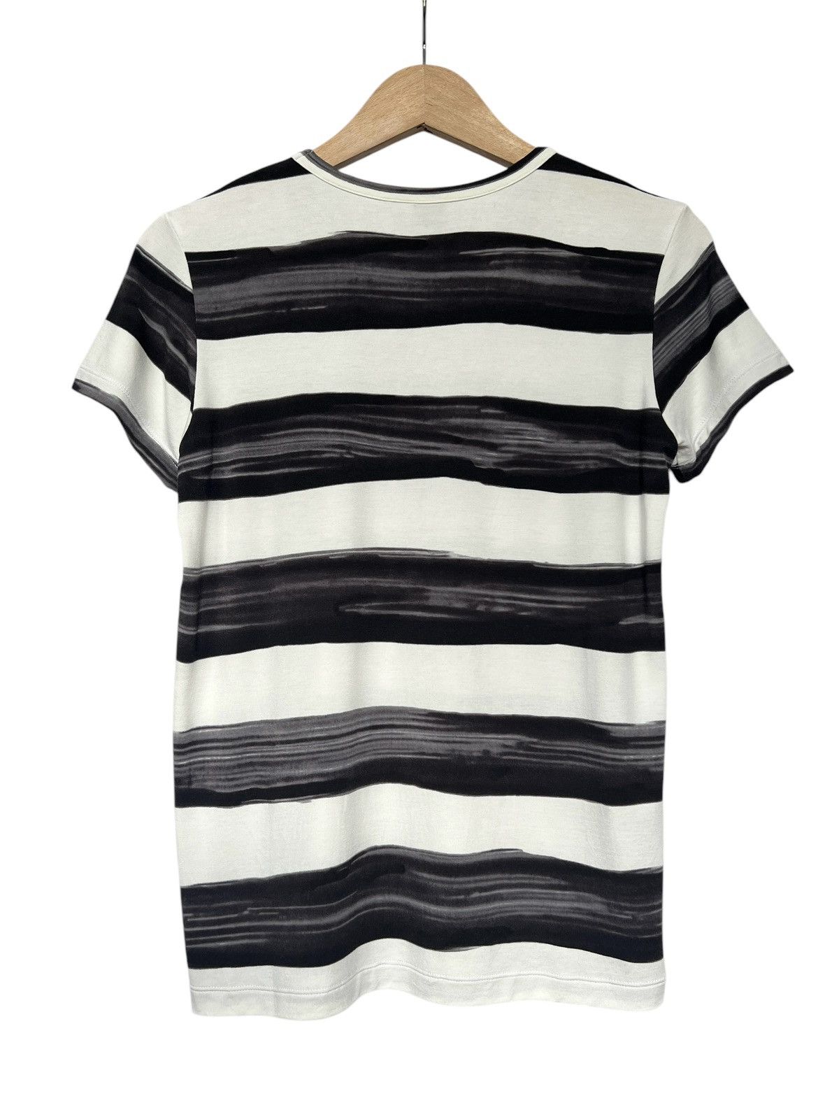 Yohji Yamamoto Y’s Yohji Yamamoto Brush Stripes Rayon Tshirt Size US XXS / EU 40 - 2 Thumbnail