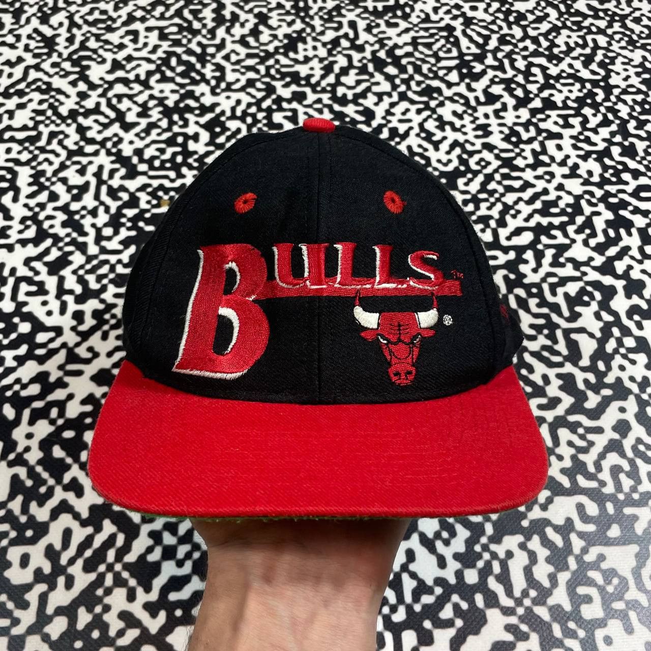 NBA Vintage 90s Chicago Bulls Wool Retro NBA Basketball Cap Size ONE SIZE - 2 Thumbnail
