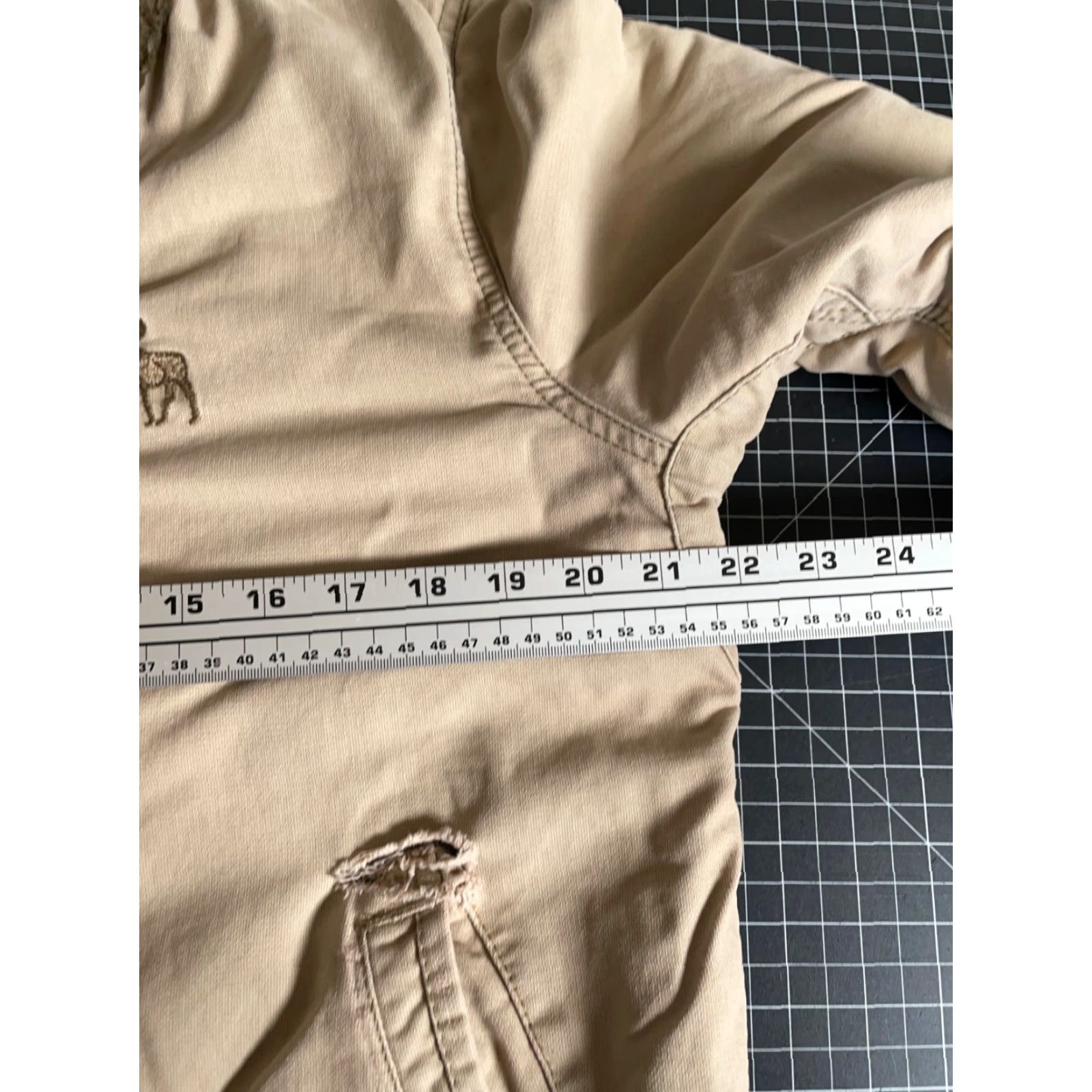 Abercrombie & Fitch Abercrombie & Fitch Bomber Jacket Mens Medium Beige Quilted Lined Faux Fur Collar Full Zip Pockets Vintage No Size US M / EU 48-50 / 2 - 7 Thumbnail
