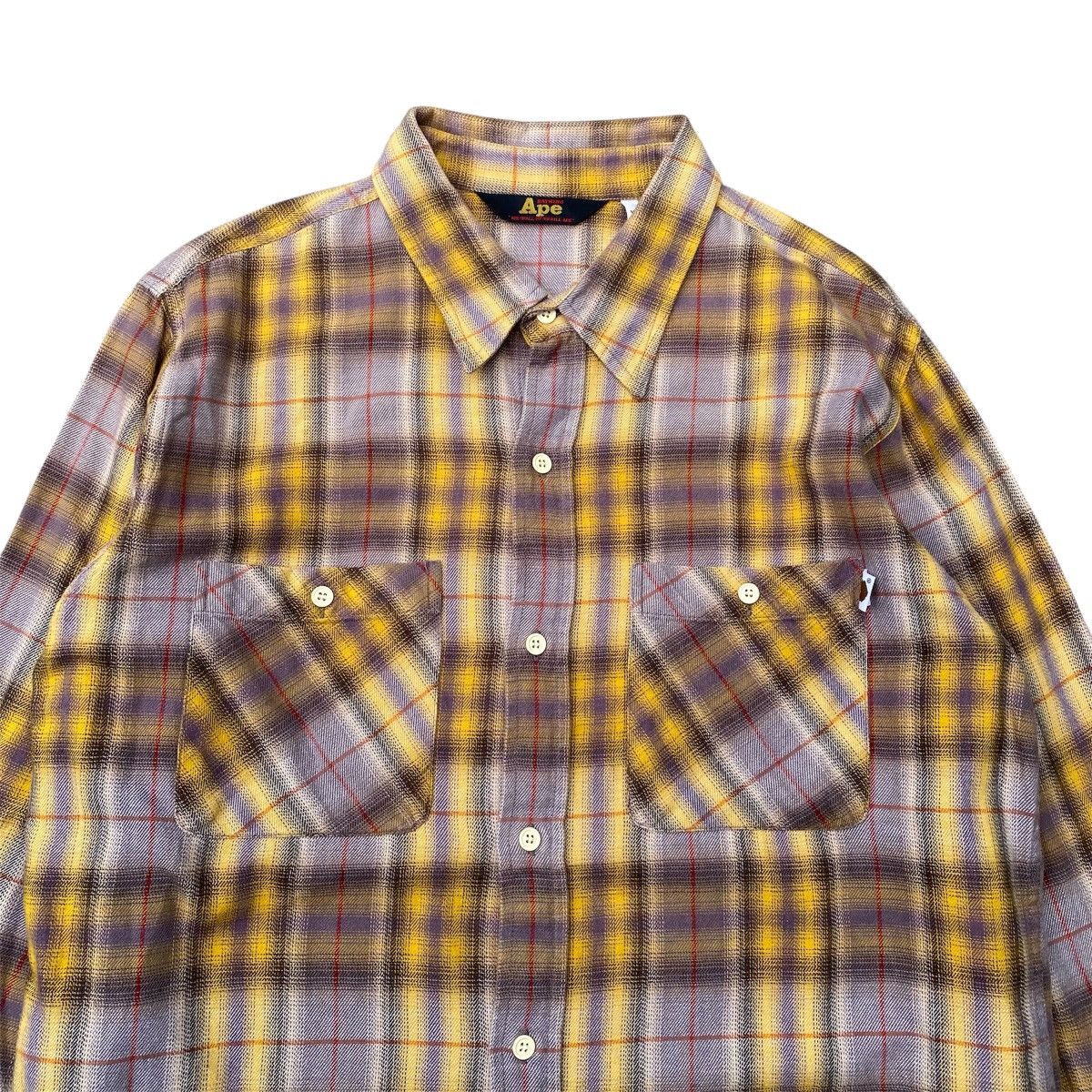 Bape A Bathing Ape Heavy Weight Flannel Shirt Size US XL / EU 56 / 4 - 2 Thumbnail