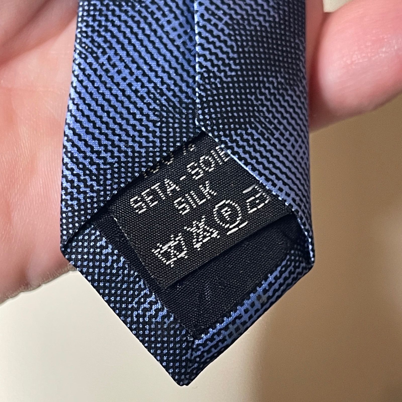 Versace Vintage Ganni Versace Blue Gold 100% silk tie Size ONE SIZE - 8 Thumbnail