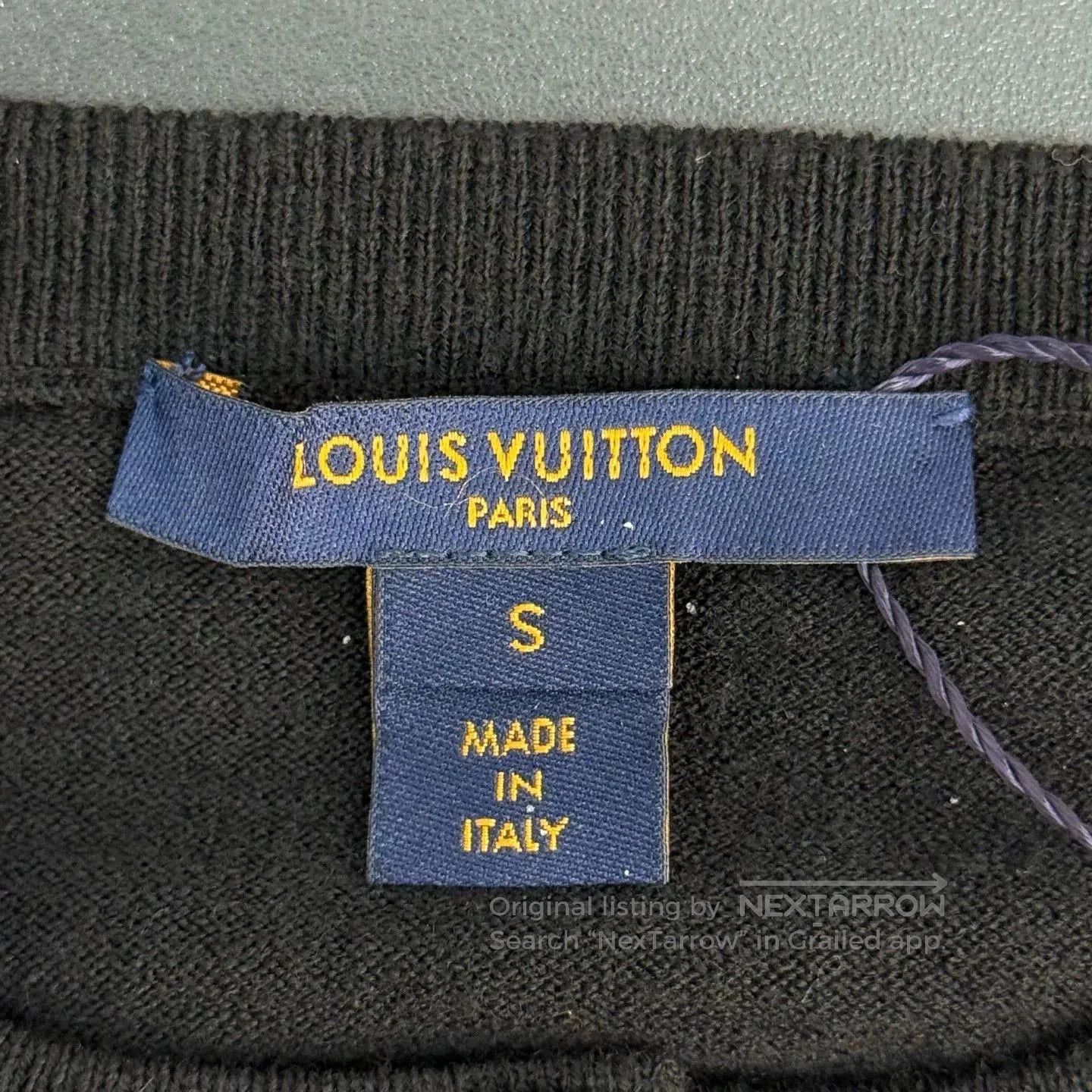 Louis Vuitton LV Black Wool Cardigan with Logo Badges. Size US S / EU 44-46 / 1 - 5 Thumbnail