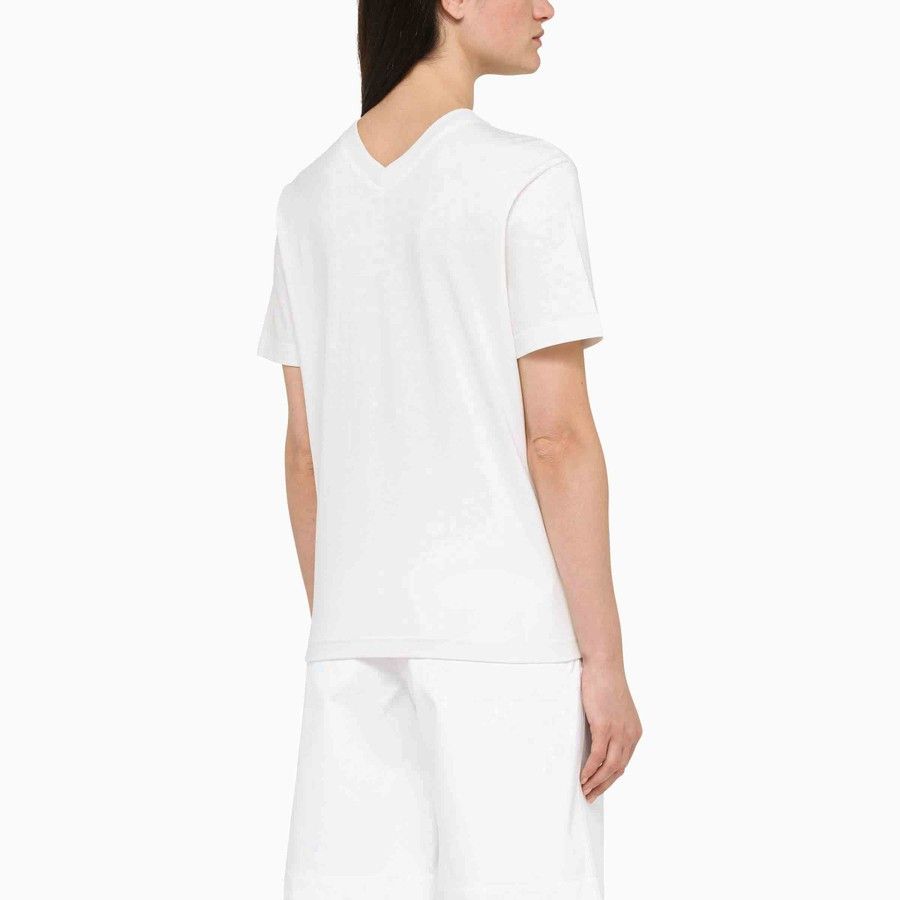 Bottega Veneta o1d2blof0824 V-neck T-Shirts in White Size XS / US 0-2 / IT 36-38 - 3 Thumbnail