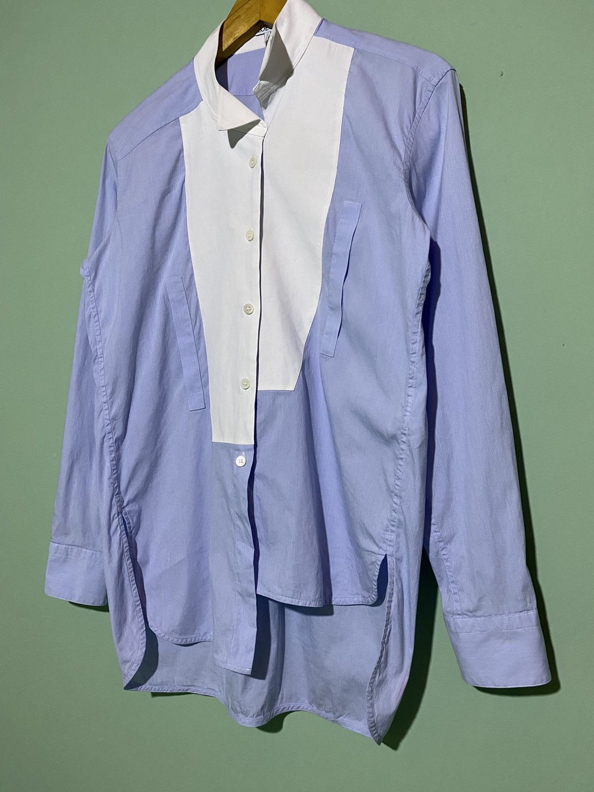 LOEWE COLORBLOCK ASYMMETRIC SHIRT