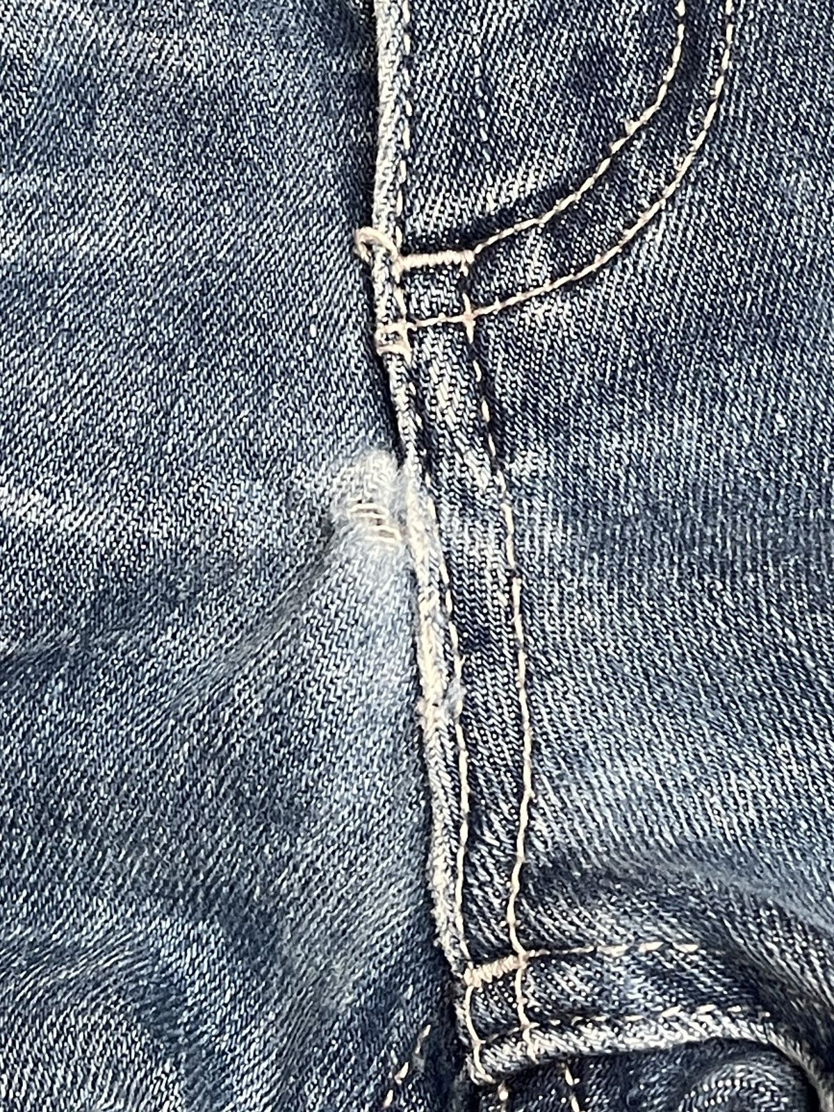 If Six Was Nine × Japanese Brand × Le Grande Bleu (L.G.B.) Vintage Japanese Brand Nylaus Double Waist Jeans 1990s Size US 33 - 7 Thumbnail