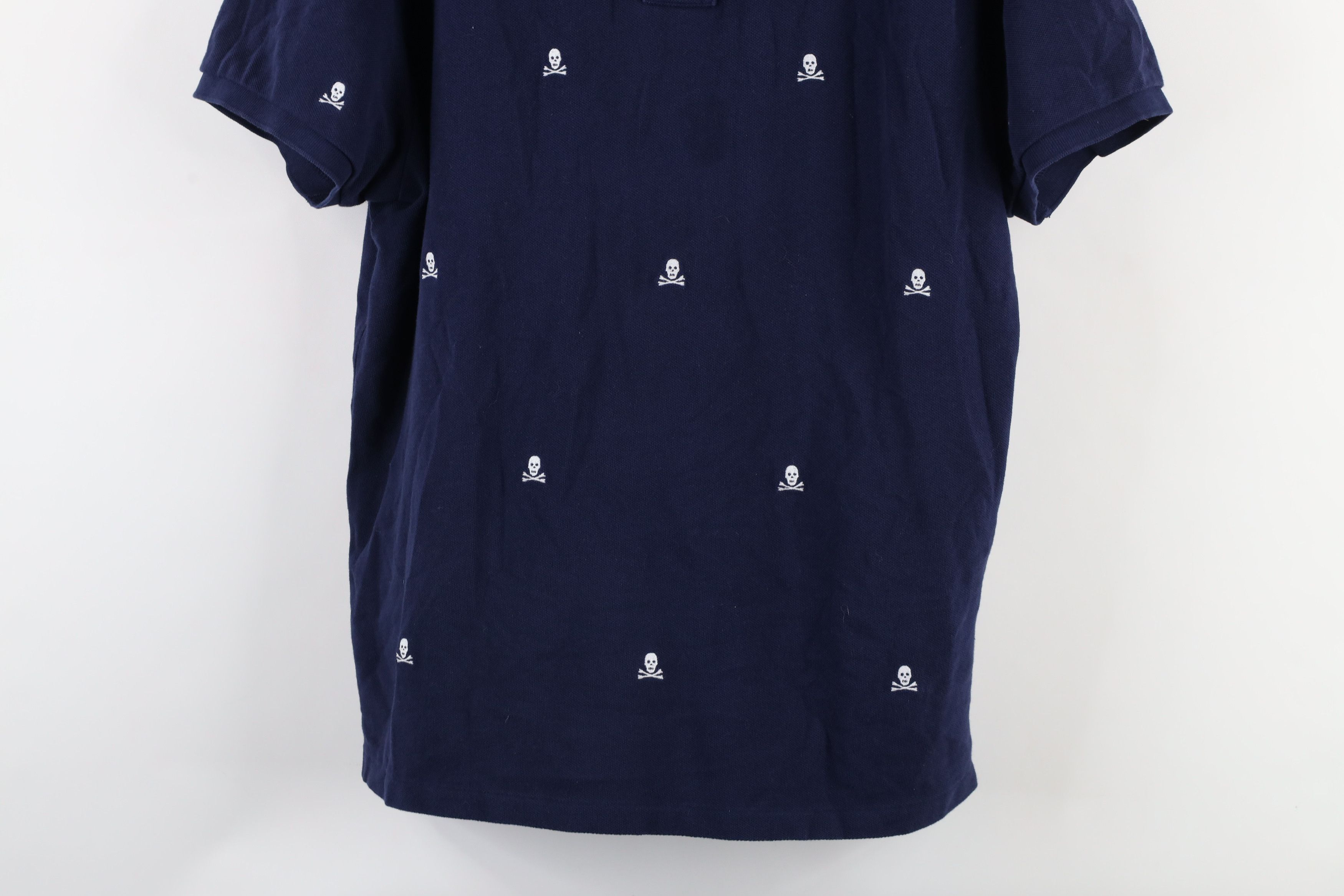 Ralph Lauren × Vintage Ralph Lauren Slim Fit Skull Crossbones All Over Print Polo Size US L / EU 52-54 / 3 - 3 Thumbnail