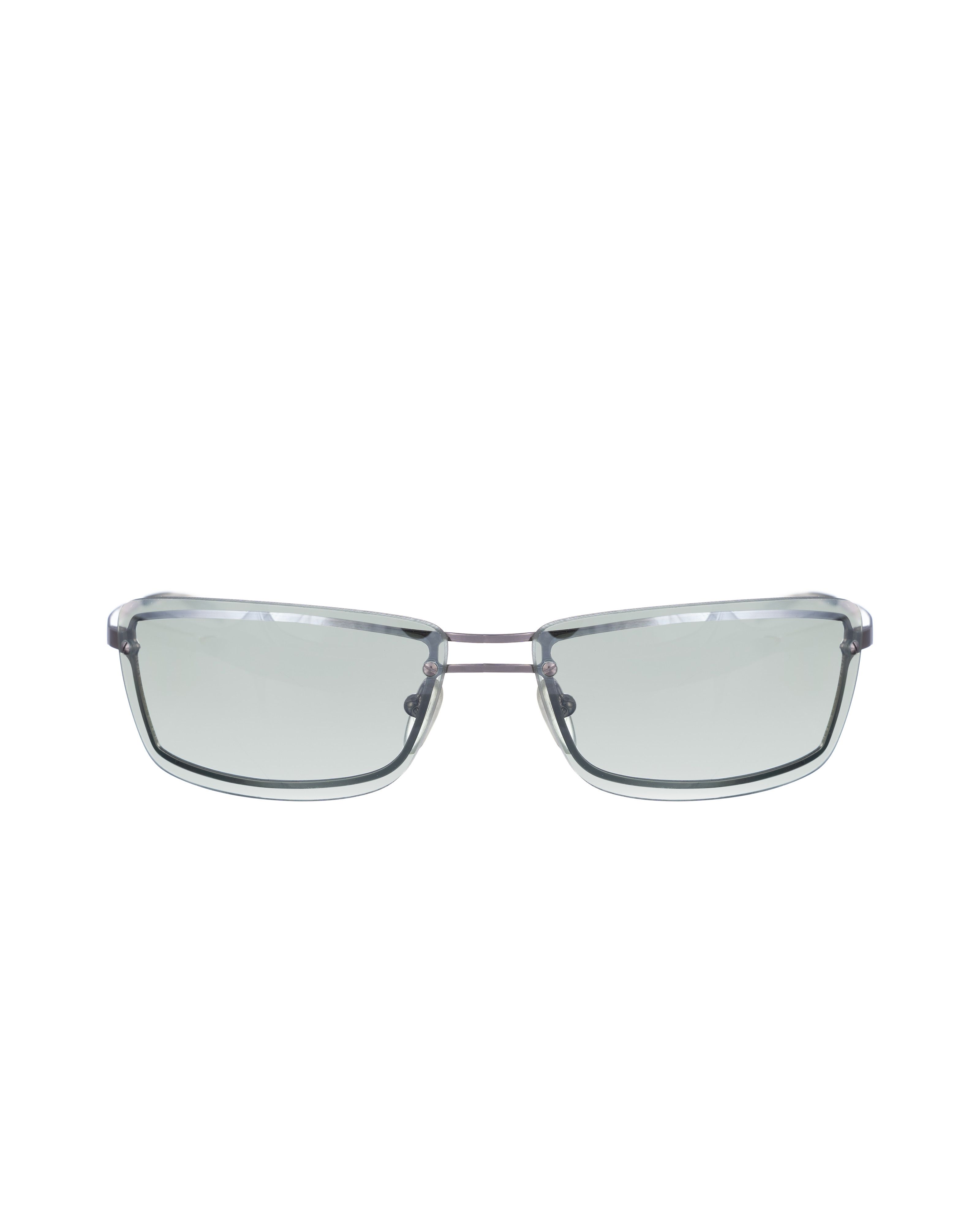 Valentino Oliver by Valentino 90's Clear Rectangular Sunglasses Size ONE SIZE - 2 Thumbnail