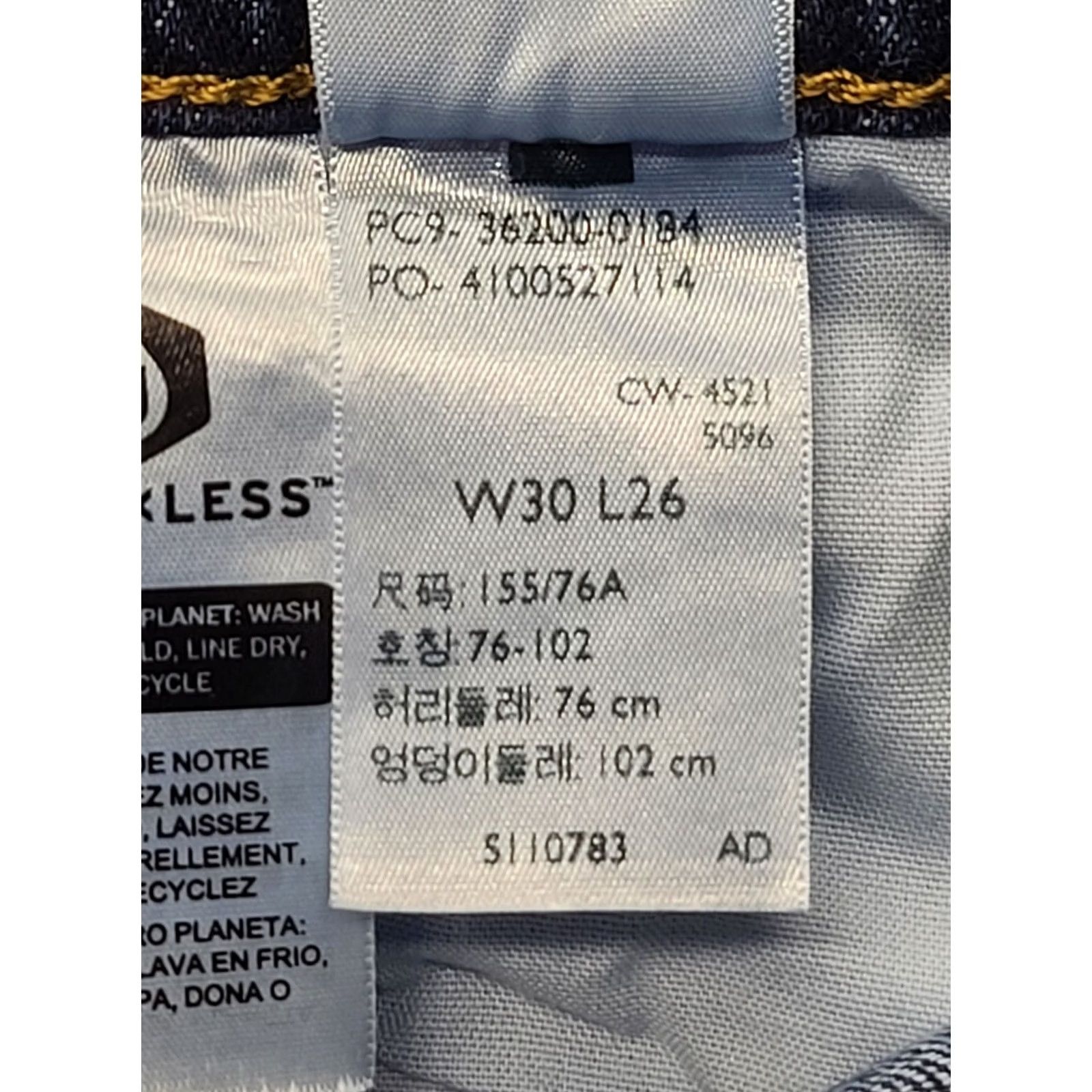 Levi's Levi's 501 XX Jeans Womens 30x26 Regular Fit Straight Dark Wash Button Fly Jeans Size 30" / US 8 / IT 44 - 7 Thumbnail
