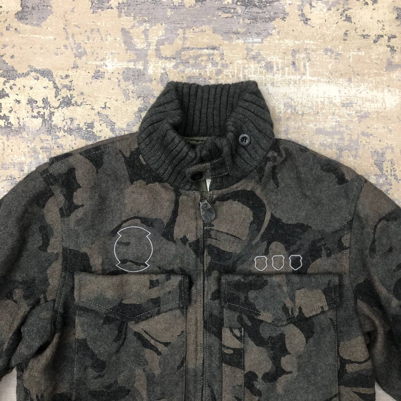 Japanese Brand Y475 NO CONCEPT BUT GOOD SENSE WOOL CAMO JACKET Size US M / EU 48-50 / 2 - 5 Thumbnail