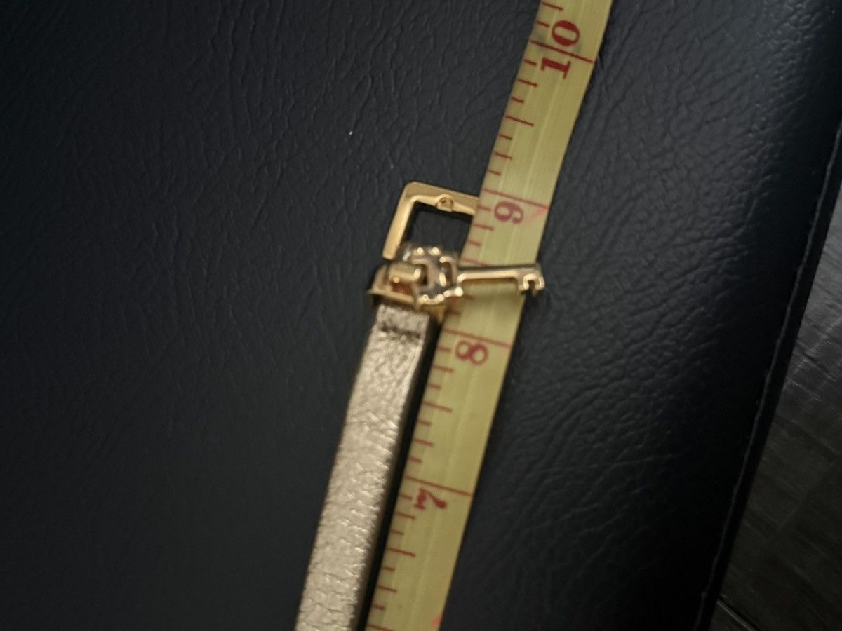 Miu Miu Miu Miu Gold Leather Key Bracelet Size ONE SIZE - 5 Thumbnail
