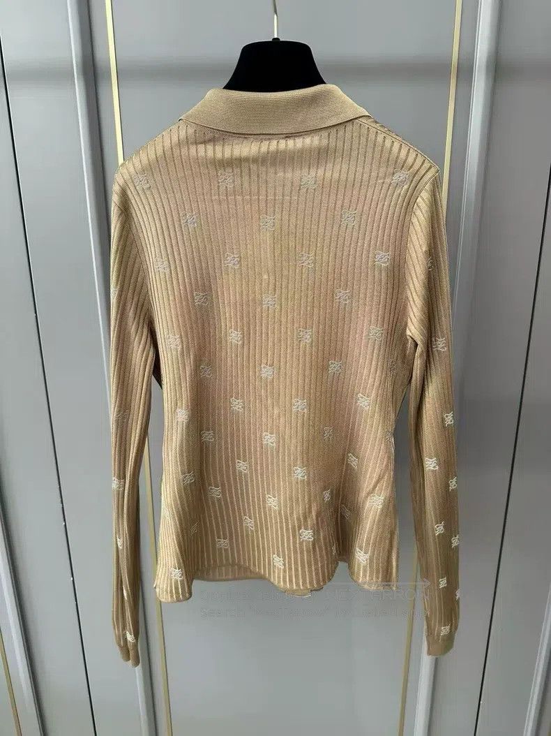 Fendi Fendi Camel Color Logo Embossed Cardigan Size XS / US 0-2 / IT 36-38 - 2 Thumbnail