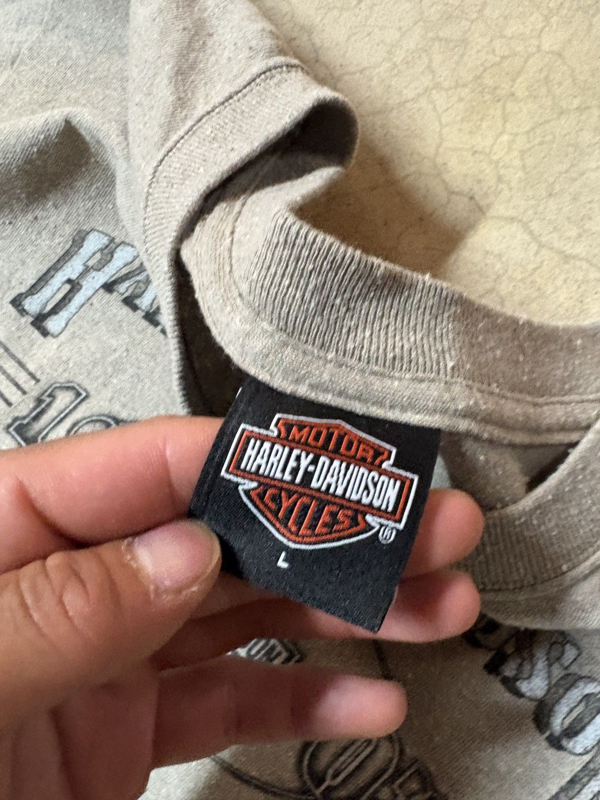 Harley Davidson Vintage 00’s Harley Davidson Made In USA Tee T-shirt Gray Size US L / EU 52-54 / 3 - 5 Thumbnail