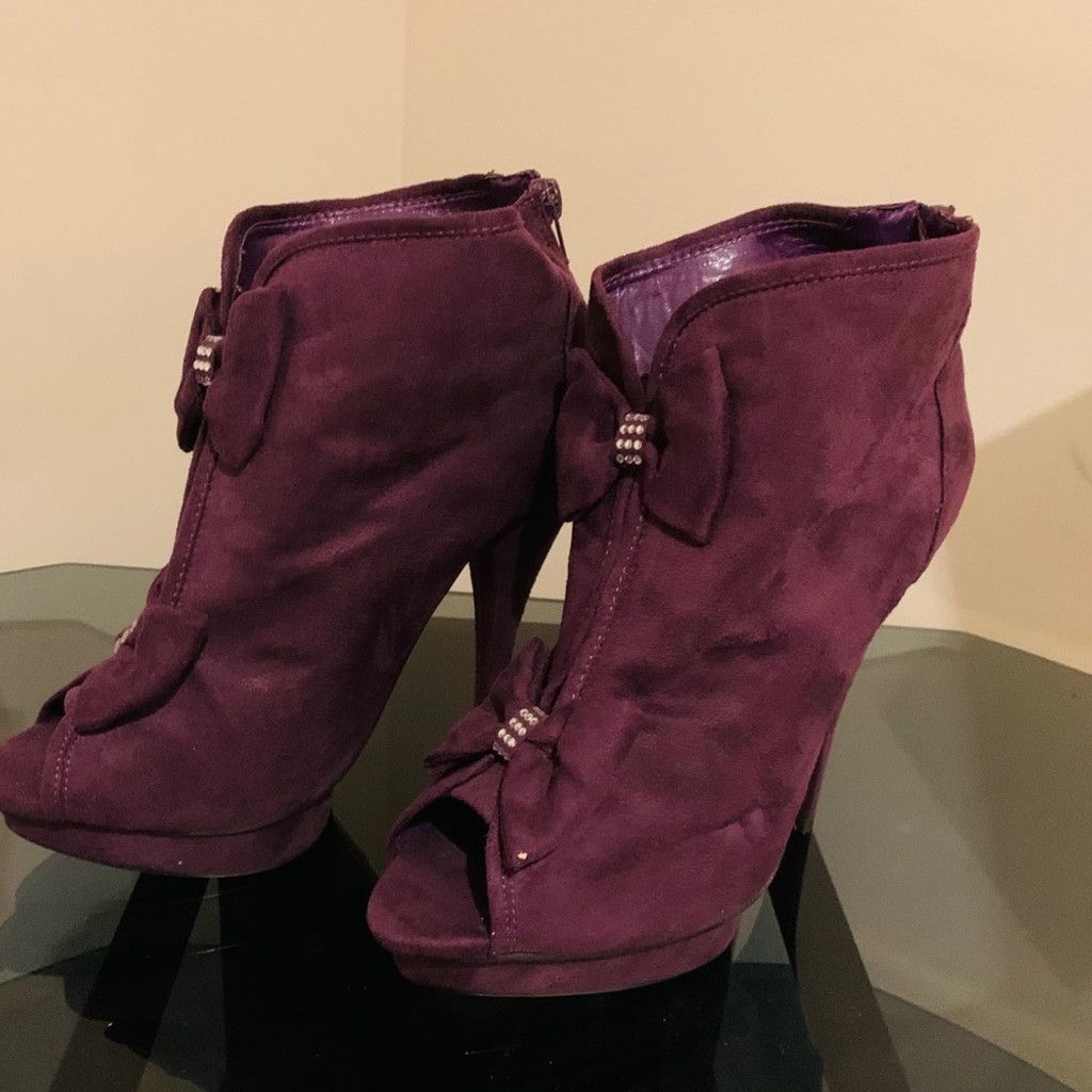 Other 💲💲SALE💲💲 Liliana BN purple suede Boots size 10 Size US 10 / IT 40 - 1 Thumbnail