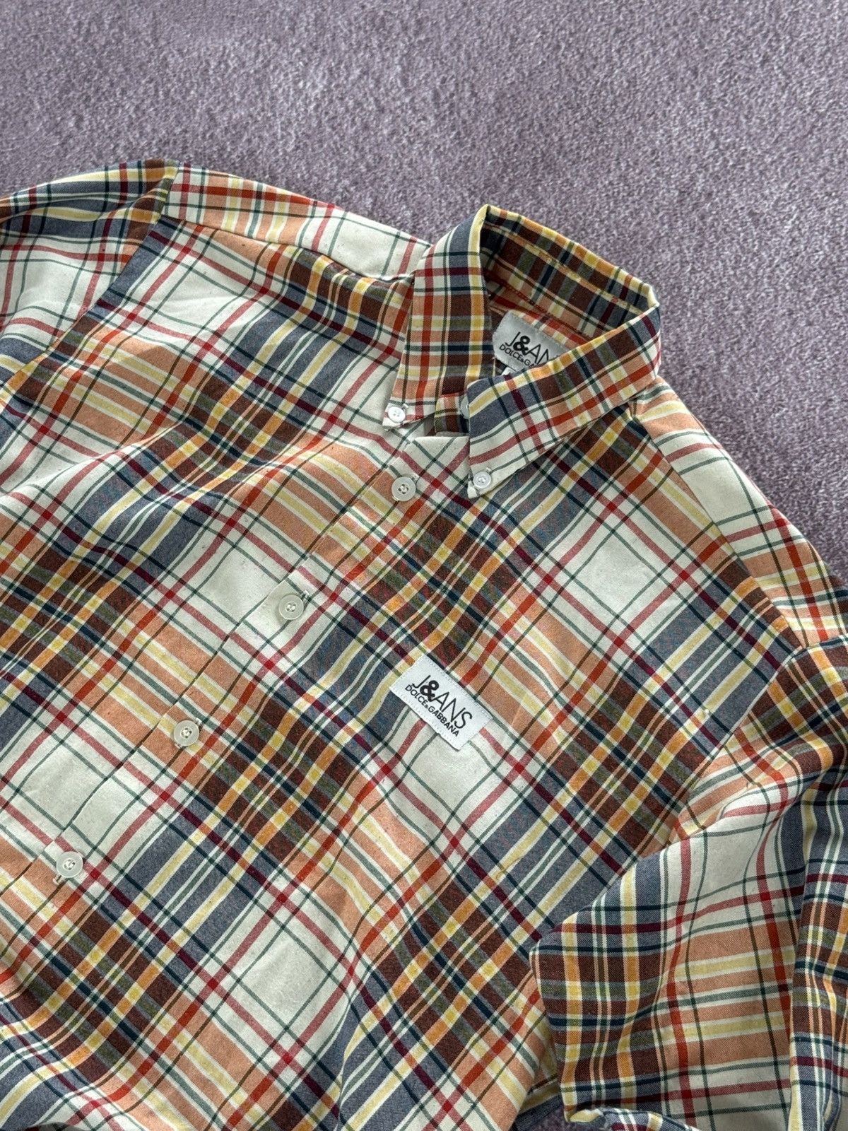 Dolce & Gabbana Dolce & Gabbana Jeans Check Design 00s Button Up Shirt Size US M / EU 48-50 / 2 - 6 Thumbnail