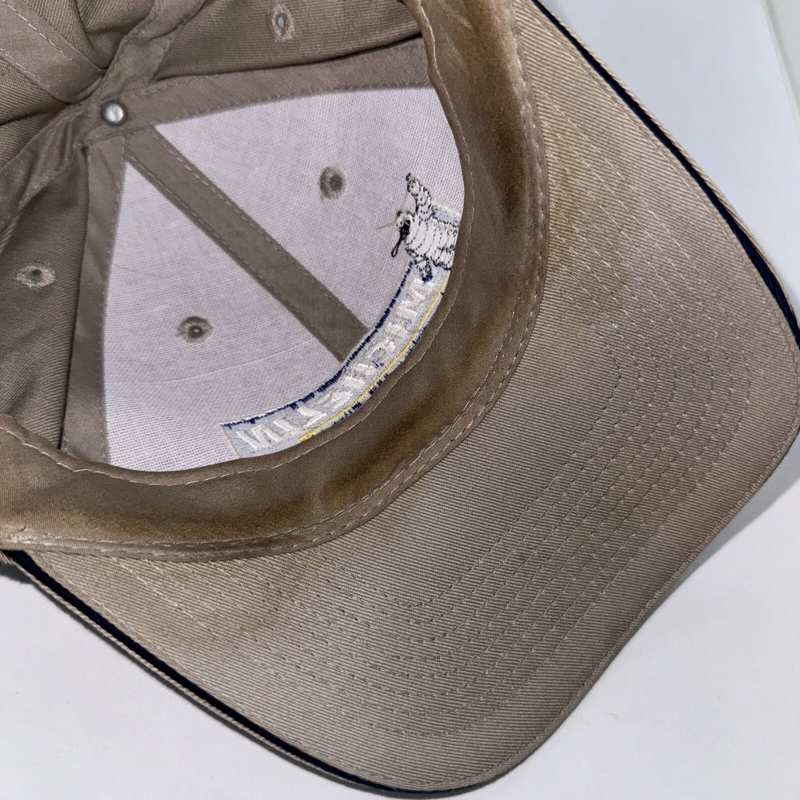 Other Michelin Man Airplane Tires Beige Strapback Hat Vintage Cap Size ONE SIZE - 5 Thumbnail