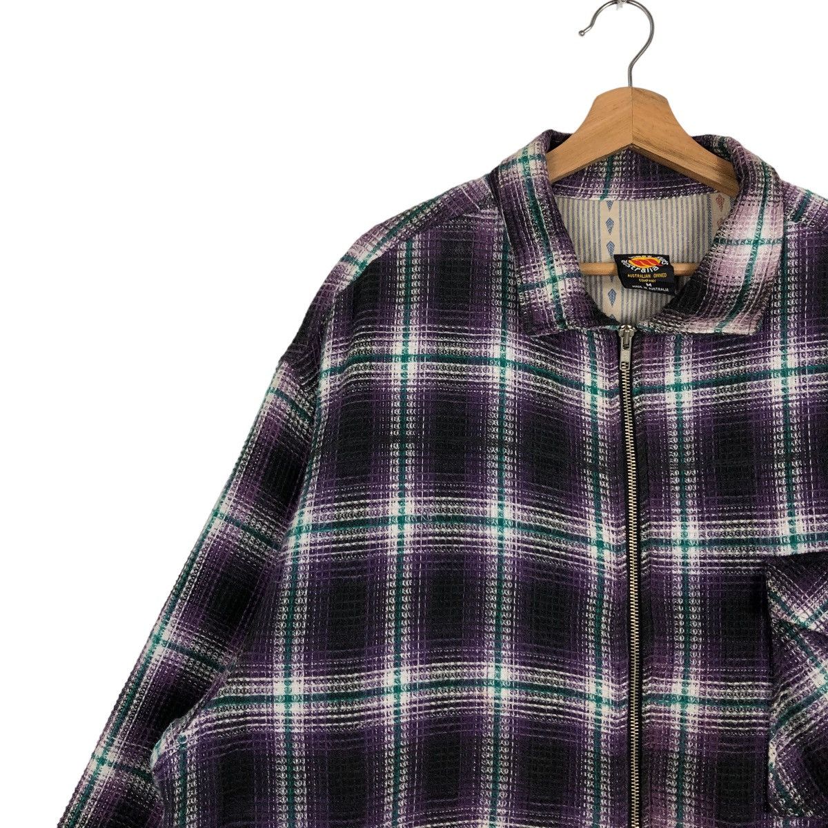 Japanese Brand 🔥90s Vintage Zipper Flannel Jacket Tartan Design West Surts Size US M / EU 48-50 / 2 - 6 Thumbnail