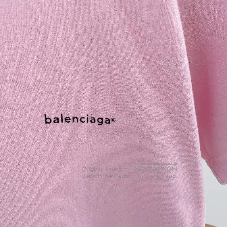 Balenciaga Balenciaga Pink Logo T-shirt S size Size US S / EU 44-46 / 1 - 6 Thumbnail