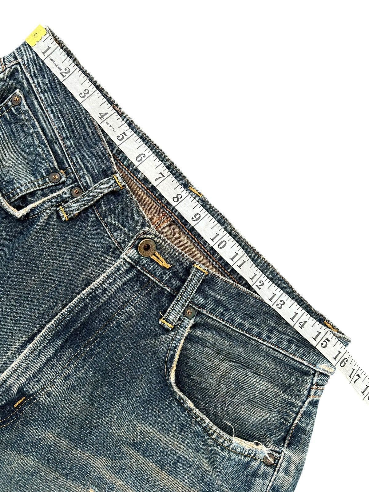 Kapital Vintage Edwin 505 Selvedge Rusty Baggy Distressed Denim jean Size US 32 / EU 48 - 14 Thumbnail