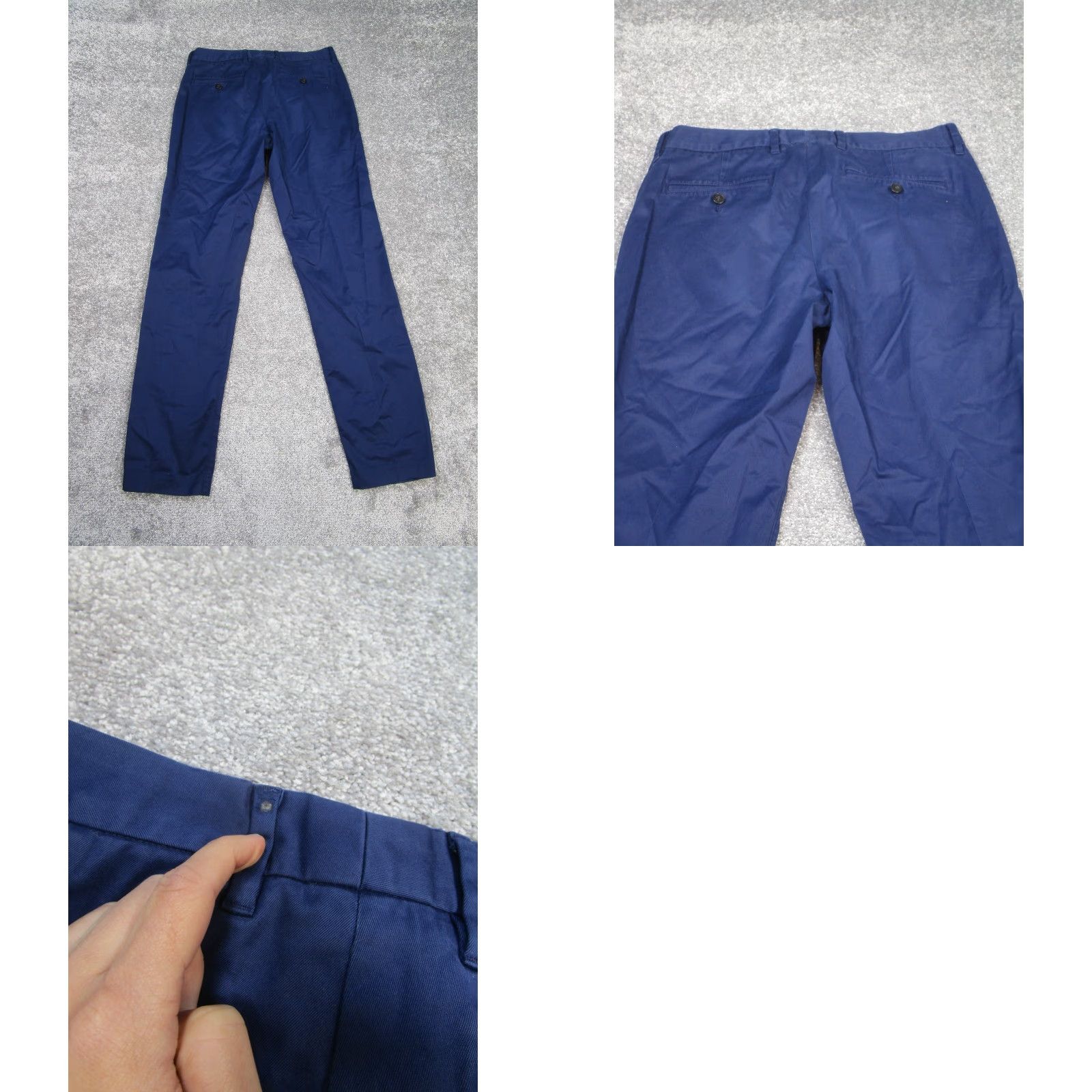 Bonobos VINTAGE Bonobos Dress Pants Mens 30 Dark Blue Cotton Slim Fit 30x31 Blue City College Preppy Mens Size US 30 / EU 46 - 9 Thumbnail