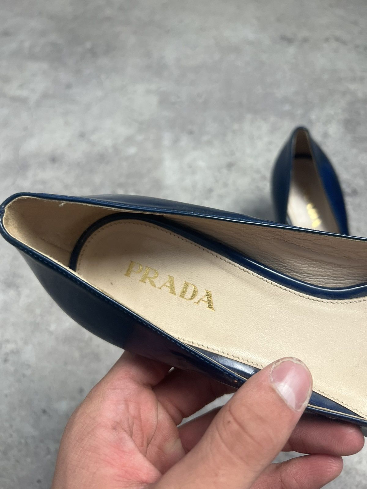 Prada PRADA Kitten Heels Blue Patent Leather EU 38 US 9 Size US 8 / IT 38 - 7 Thumbnail