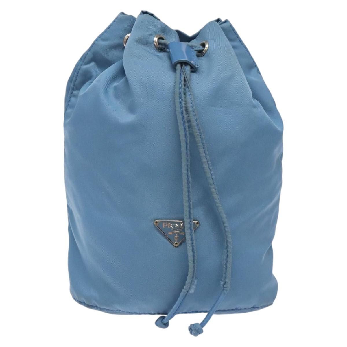 Prada Re-Nylon Blue Canvas Clutch Bag (Pre-Owned) Size ONE SIZE - 1 Thumbnail