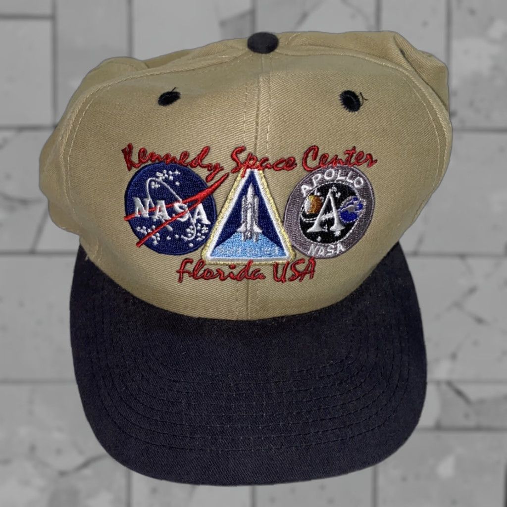 Vintage Camio Kennedy Space Center Florida USA Snapback Hat Size ONE SIZE - 1 Thumbnail