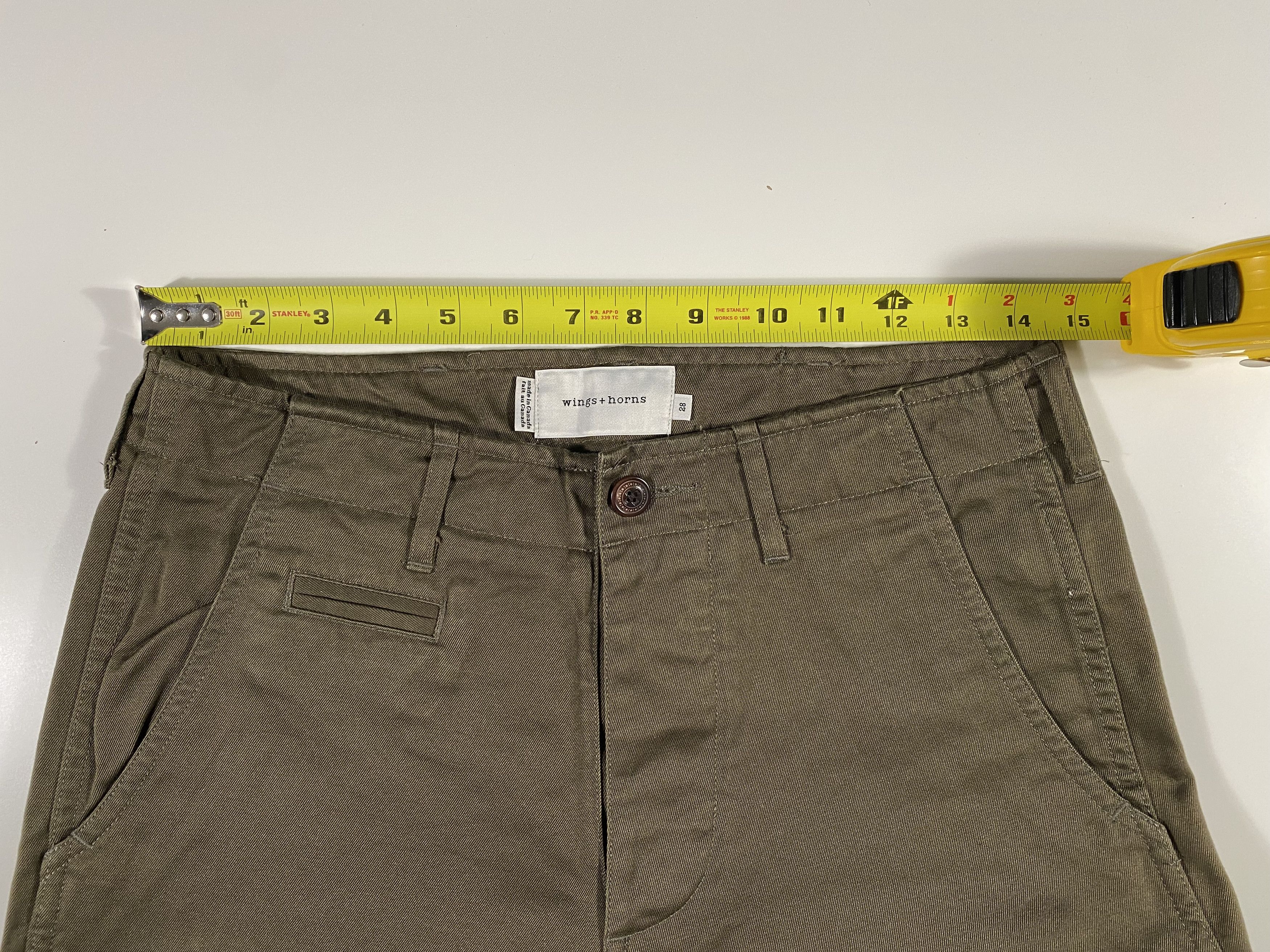 Wings + Horns Wings + Horns Olive Green Bermuda Shorts 28x11.5 Size US 28 / EU 44 - 5 Thumbnail