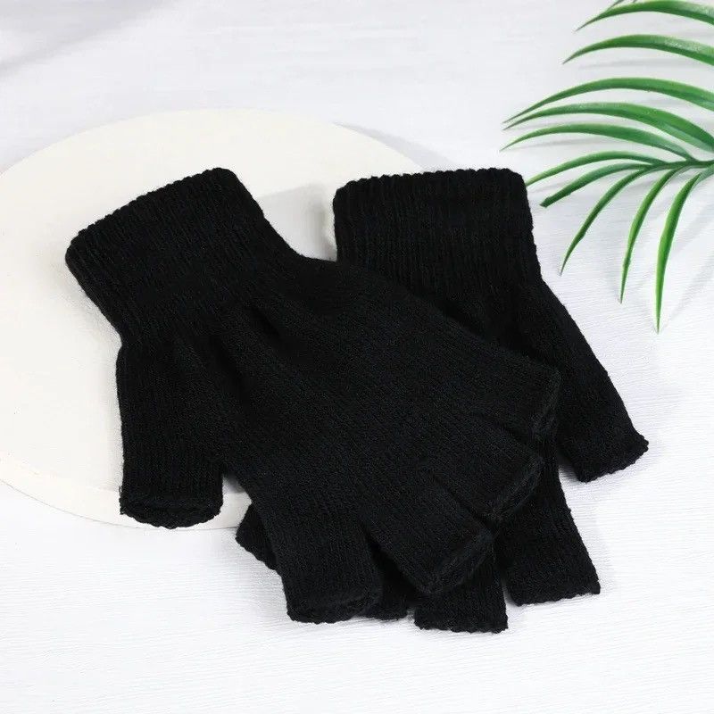 Other Half Finger Fingerless Gloves🧤 Size ONE SIZE - 3 Thumbnail