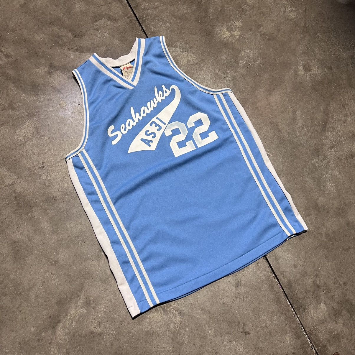 Vintage Vintage 80s Sports Belle Basketball Jersey UNC Blue USA Size US M / EU 48-50 / 2 - 2 Thumbnail