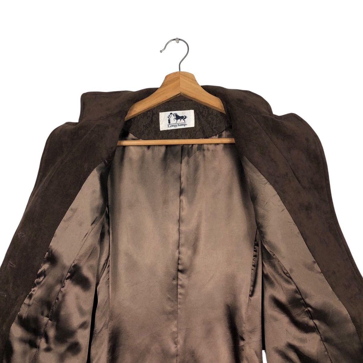 Japanese Brand × Longchamp 📌Cropped Suede Leather Jacket Longchamp Size US M / EU 48-50 / 2 - 15 Thumbnail