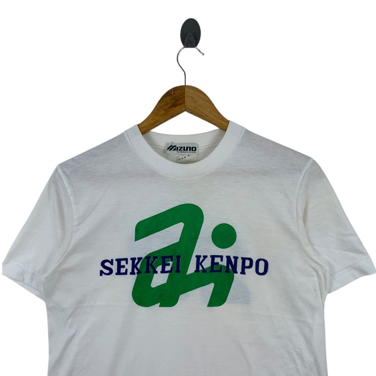 Mizuno × Vintage Vintage 90s MIZUNO SEKKEI KENPO 20th Anniversary White Shirt Size US L / EU 52-54 / 3 - 2 Thumbnail